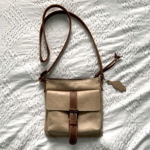 Roots side saddle leather bag